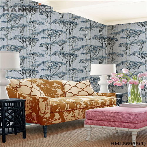 HANMERO Scrubbable PVC Flowers Technology Pastoral Home Wall 0.53*10M the room wallpaper
