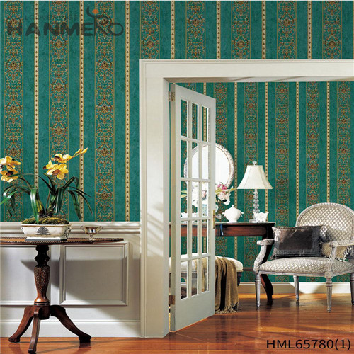 HANMERO Non-woven High Quality Living Room Bronzing European Flowers 0.53M designs for wallpaper