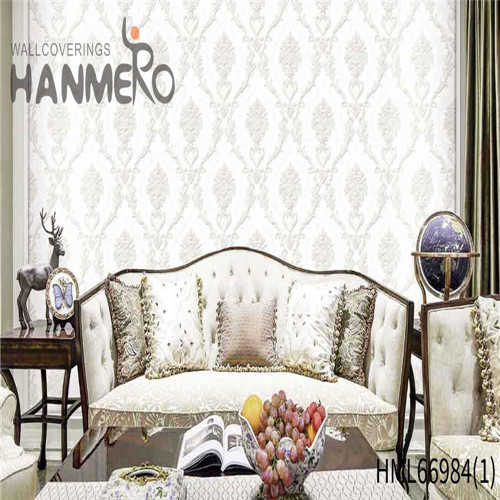 HANMERO PVC Exported Flowers Deep Embossed European TV Background 0.53*10M unique wallpaper