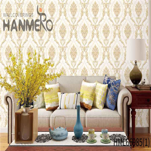 HANMERO buy wallpaper Exported Flowers Deep Embossed European TV Background 0.53*10M PVC