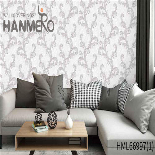 HANMERO PVC Exported Flowers Deep Embossed European model wallpaper 0.53*10M TV Background