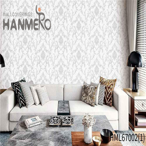 HANMERO PVC 0.53*10M Flowers Deep Embossed European TV Background Exported shopping wallpaper
