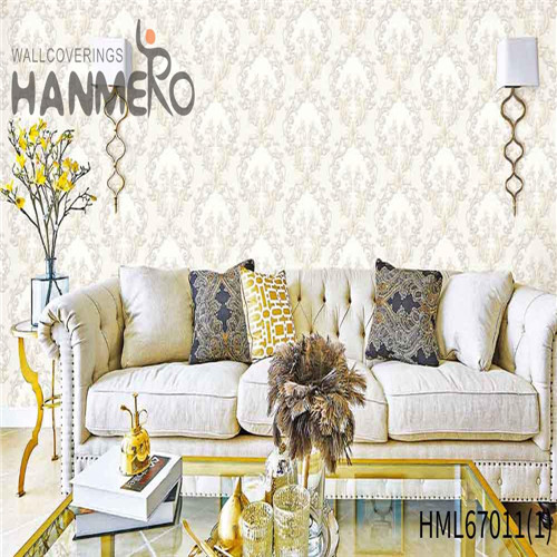 HANMERO PVC Exported Flowers Deep Embossed European 0.53*10M TV Background modern wallpaper home