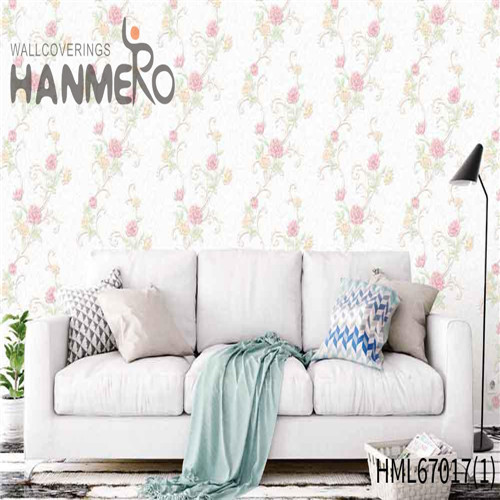HANMERO PVC TV Background Flowers Deep Embossed European Exported 0.53*10M decorating wallpaper designs