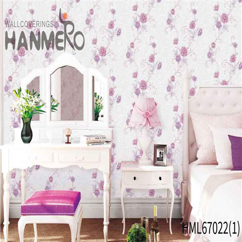 HANMERO PVC Exported Flowers Deep Embossed TV Background European 0.53*10M temporary wallpaper border