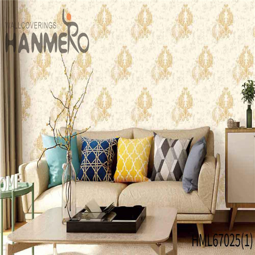 HANMERO PVC European Flowers Deep Embossed Exported TV Background 0.53*10M decoration wallpaper house