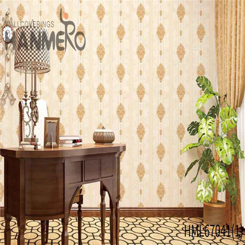 HANMERO PVC Exported Flowers European Deep Embossed TV Background 0.53*10M design of wallpapers of rooms