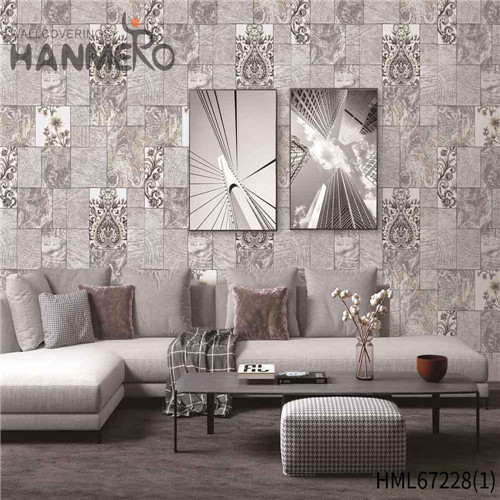 HANMERO PVC Manufacturer Geometric living room wallpaper European Exhibition 0.53*10M Technology