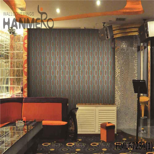 HANMERO 0.53*10M Manufacturer Geometric Technology European Exhibition PVC wallpaper shop online