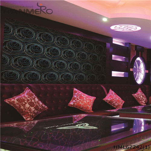 HANMERO PVC Manufacturer Geometric 0.53*10M European Exhibition Technology wallpaper designs for bathroom