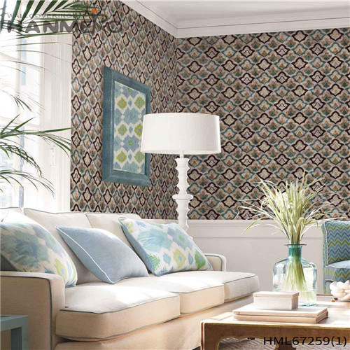 HANMERO PVC Manufacturer Exhibition Technology European Geometric 0.53*10M outdoor wallpaper for home