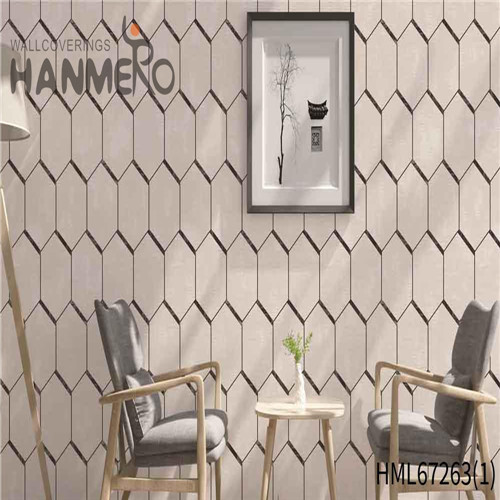HANMERO PVC Manufacturer Geometric Technology Exhibition European 0.53*10M wallpaper design for house