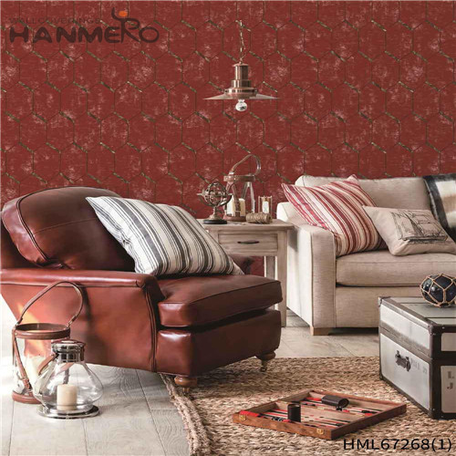 HANMERO European Manufacturer Geometric Technology PVC Exhibition 0.53*10M victorian wallpaper