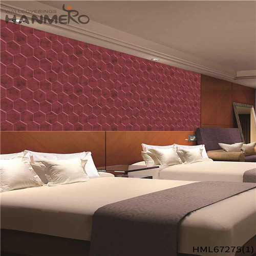 HANMERO PVC Manufacturer European Technology Geometric Exhibition 0.53*10M retail wallpaper stores