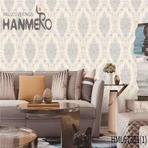 HANMERO PVC New Design Flowers Deep Embossed Pastoral House 0.53*10M love wallpaper
