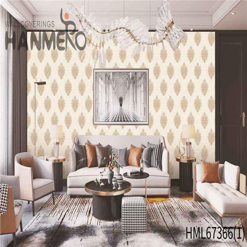 HANMERO PVC New Design wallpaper for bedrooms Deep Embossed Pastoral House 0.53*10M Flowers