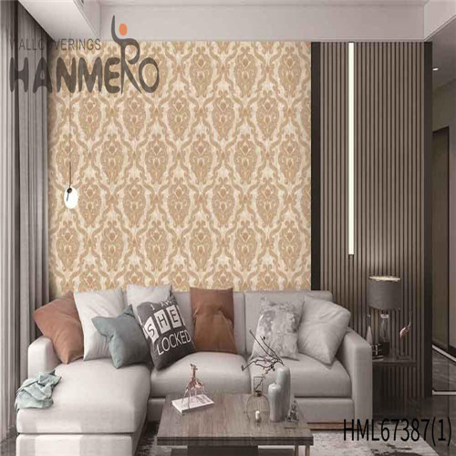 HANMERO 0.53*10M New Design Flowers Deep Embossed Pastoral House PVC gray wallpaper patterns