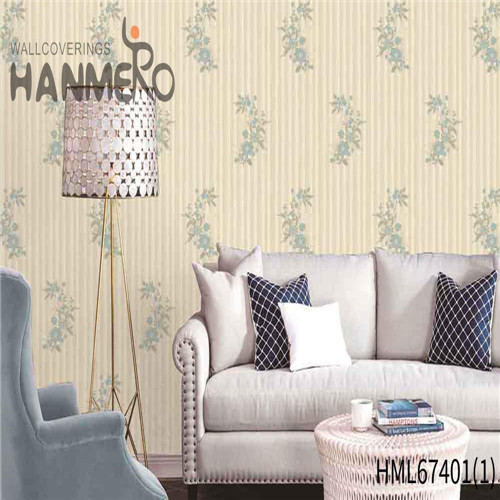 HANMERO PVC New Design Flowers Deep Embossed 0.53*10M House Pastoral discontinued wallpaper