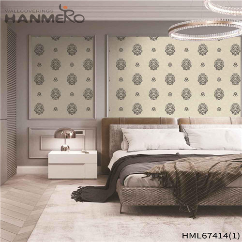 HANMERO PVC New Design House Deep Embossed Pastoral Flowers 0.53*10M wallpaper for your walls