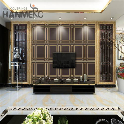 HANMERO PVC 0.53*10M Geometric Technology Classic Saloon Strippable wallpaper house design