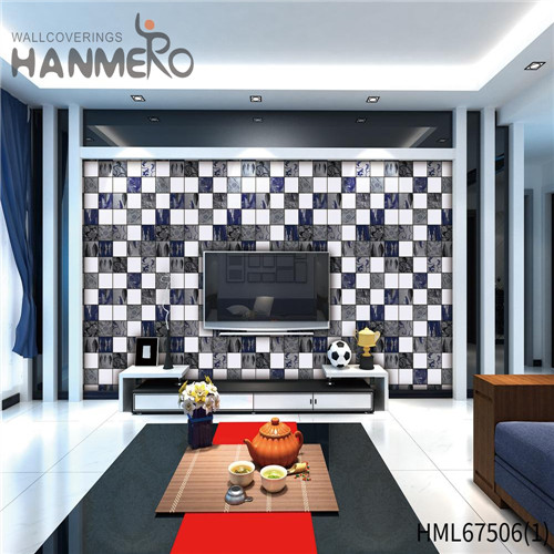 HANMERO PVC Strippable Geometric Technology Saloon Classic 0.53*10M black border wallpaper
