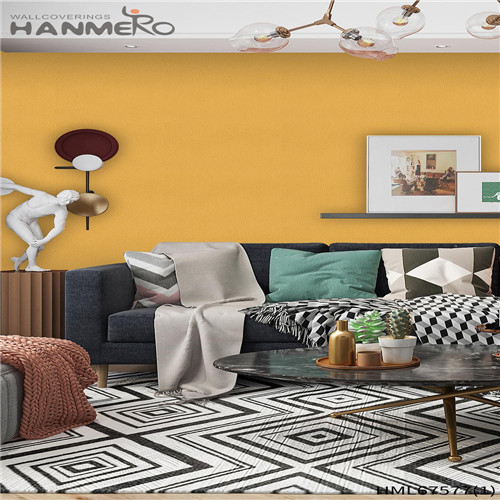 HANMERO wall coverings Simple Solid Color Technology Modern Kids Room 0.53M PVC