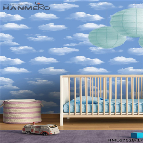 HANMERO PVC 0.53M Solid Color Technology Modern Kids Room Simple wallpaper shopping