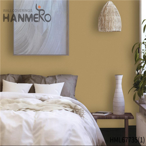 HANMERO PVC Stocklot 0.53M Technology Pastoral Kids Room Solid Color paper for walls decoration