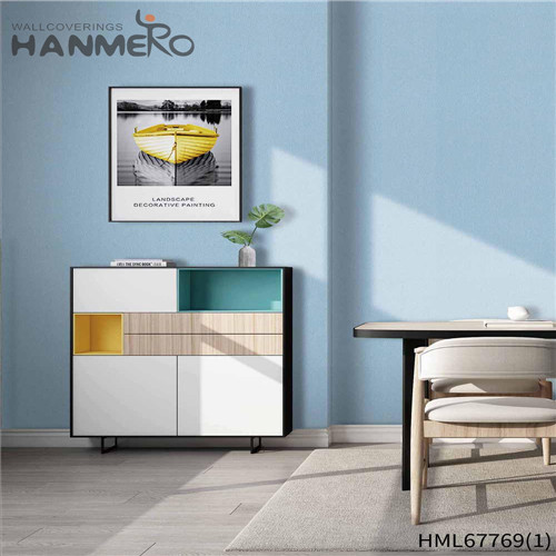 HANMERO PVC Stocklot Solid Color Kids Room Pastoral Technology 0.53M wallpaper world
