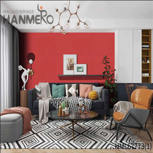 HANMERO Pastoral Stocklot Solid Color Technology PVC Kids Room 0.53M wallpaper bedroom walls