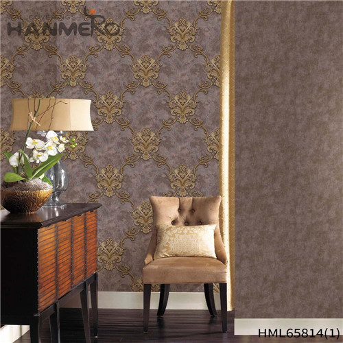 HANMERO PVC bedroom wallpaper ideas Flowers Bronzing Pastoral Lounge rooms 0.53*10M 3D