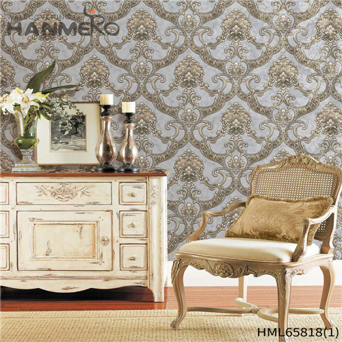 HANMERO PVC 3D Flowers images for wallpaper Pastoral Lounge rooms 0.53*10M Bronzing