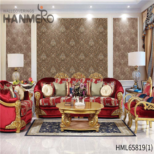 HANMERO PVC 3D Flowers Bronzing wallpaper room design Lounge rooms 0.53*10M Pastoral