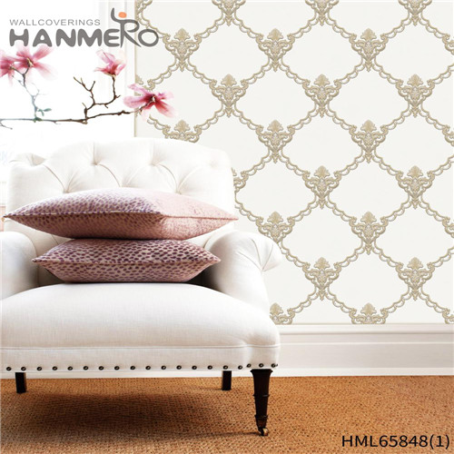 HANMERO Lounge rooms 3D Flowers Bronzing Pastoral PVC 0.53*10M wallpaper for my room