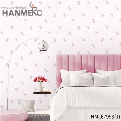 HANMERO Living Room Luxury Flowers Technology Pastoral Non-woven 0.53M removable wallpaper