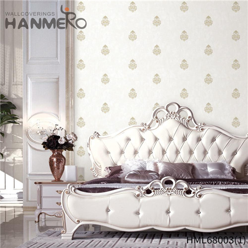HANMERO Pastoral Luxury Flowers Technology Non-woven Living Room 0.53M wallpaper for a bedroom