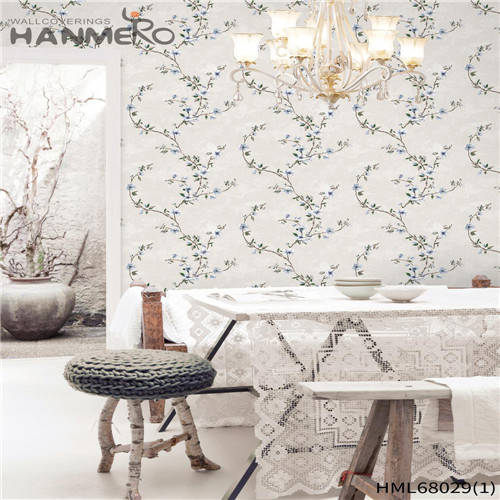 HANMERO Luxury 0.53M wallpaper for less Technology Pastoral Living Room Non-woven Flowers