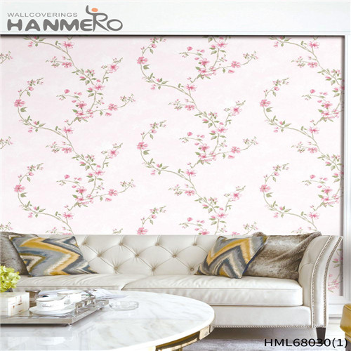 HANMERO Luxury Non-woven 0.53M wallpapers in home interiors Pastoral Living Room Flowers Technology