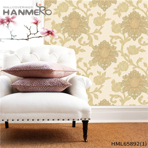 HANMERO PVC Specialized Flowers Deep Embossed Pastoral wall design wallpaper 0.53*10M Home