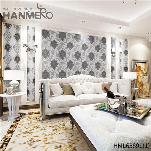 HANMERO PVC Specialized Flowers Deep Embossed Pastoral Home design of wallpaper 0.53*10M