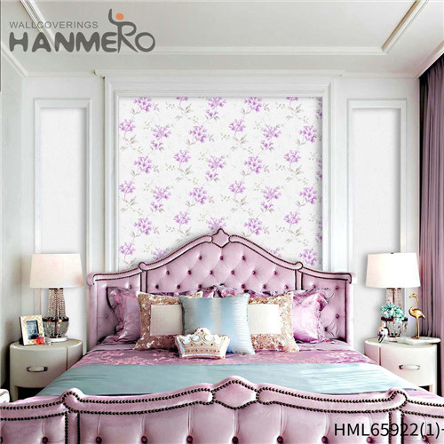 HANMERO PVC Specialized 0.53*10M Deep Embossed Pastoral Home Flowers design of wallpaper for wall