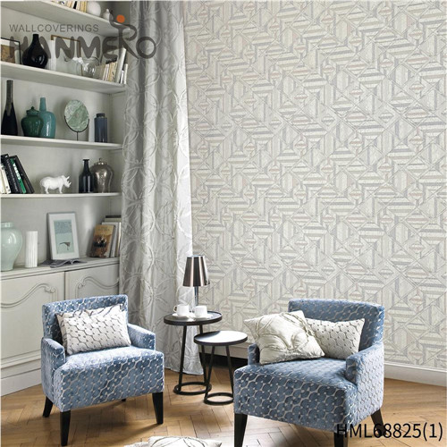 HANMERO PVC Durable Geometric designer home wallpaper Classic Restaurants 1.06M Technology