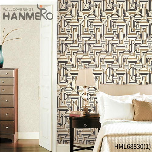 HANMERO PVC Durable Geometric Technology Classic Restaurants paper for walls decoration 1.06M