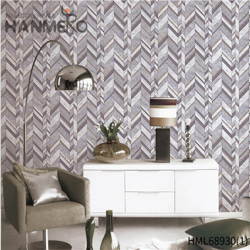 HANMERO PVC Seamless Geometric Technology Nightclub European 1.06*15.6M simple wallpaper designs for walls