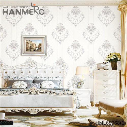 HANMERO PVC Hot Selling Flowers paper for walls decoration Pastoral TV Background 1.06*15.6M Deep Embossed