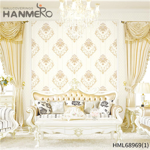 HANMERO PVC Hot Selling Flowers Deep Embossed wallpaper room decor TV Background 1.06*15.6M Pastoral