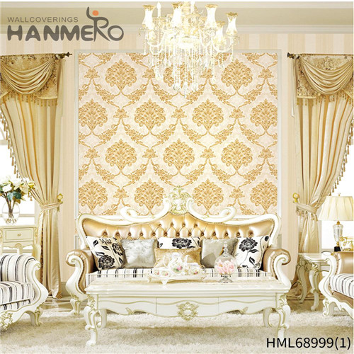 HANMERO wall coverings Wholesale Flowers Deep Embossed European House 1.06*15.6M PVC