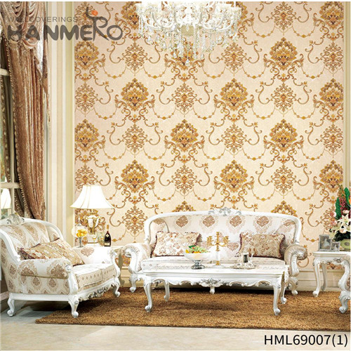 HANMERO PVC Wholesale Flowers Deep Embossed wallpaper in home decor House 1.06*15.6M European