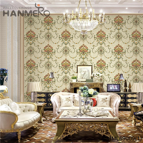 HANMERO PVC Wholesale Flowers Deep Embossed European House wallpaper retail stores 1.06*15.6M