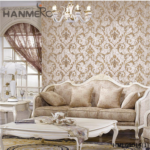 HANMERO PVC Wholesale 1.06*15.6M Deep Embossed European House Flowers wholesale wallpaper